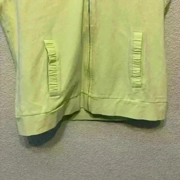 Pendleton swimsuit cover up sz M summer vaca beach resort yellow light green - Picture 4 of 8